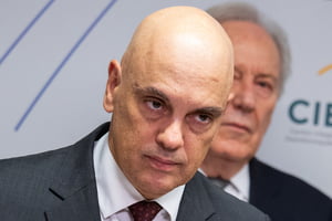 Ministro Alexandre de Moraes. O ministro da Justiça e Segurança Pública, Ricardo Lewandowski