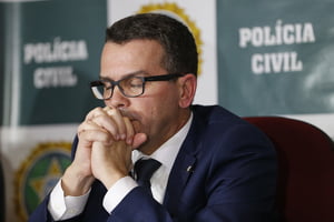 O chefe de Polícia Civil, delegado Rivaldo Barbosa