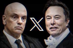 Alexandre de Moraes e Elon Musk