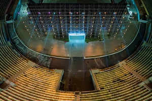 Imagem colorida mostra obras no estádio do Pacaembu; show de Roberto Carlos no local causou polêmica com o prefeito Ricardo Nunes - Metrópoles