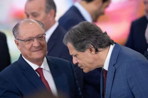 Alckmin e Haddad em evento