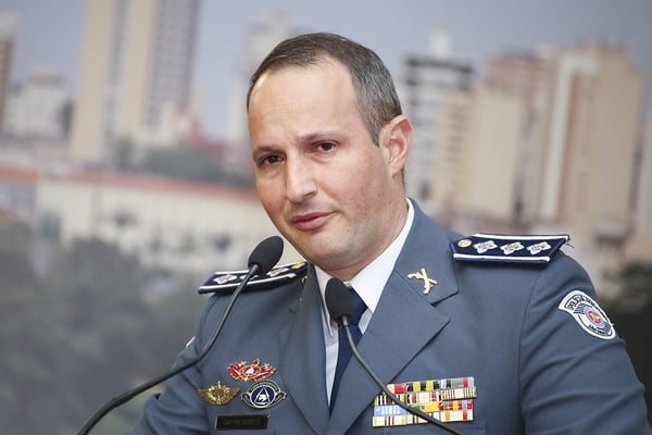 PM secretário da Segurança Pública (SSP), Guilherme Derrite