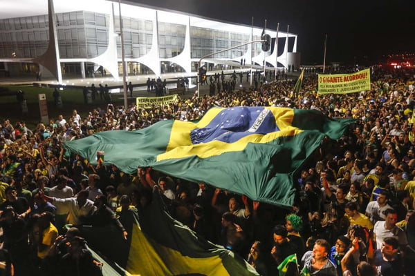 Palácio do Planalto Bandeira do brasil Manifestação