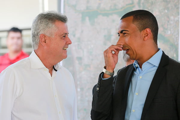 Governador Rodrigo Rollemberg e Renato Santana