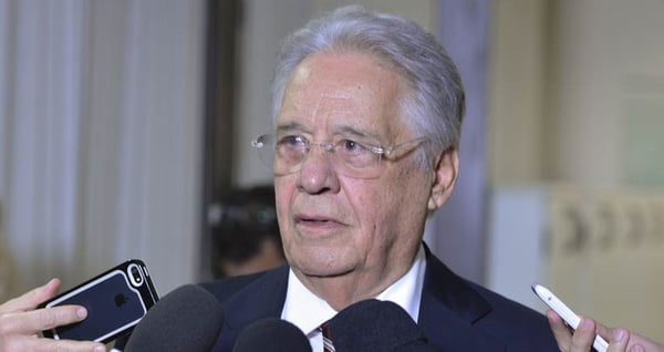 O ex-presidente da Fernando Henrique Cardoso em reunião na sede da Executiva Nacional do PSDB