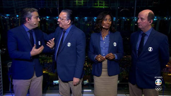 Emoção marca transmissão da Rede Globo
