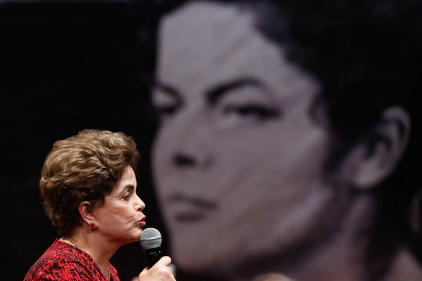 Ex-presidenta Dilma Rousseff durante evento no Teatro dos Bancários em Brasília – Brasília(DF), 24/08/2016