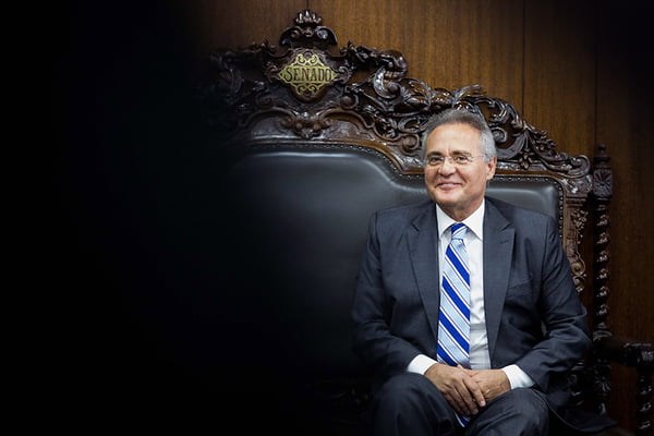 Renan Calheiros na presidência do Senado Federal