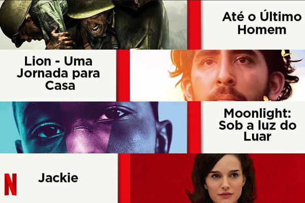 Netflix exibe cinco filmes premiados e indicados ao Oscar 2017