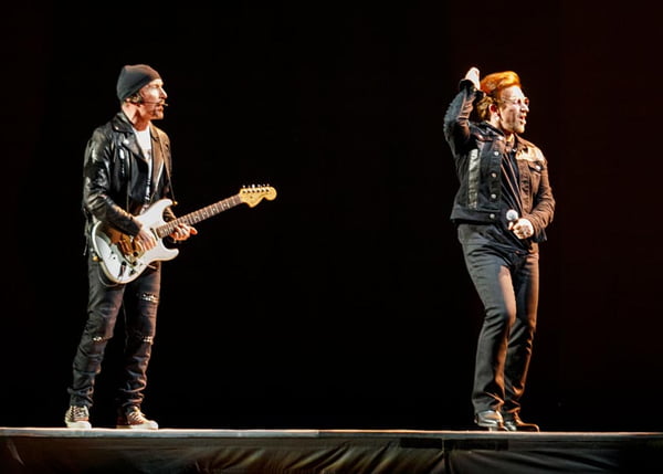 U2 Performs At BC Place the edge bono