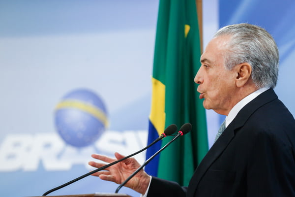 Presidente Michel Temer durante pronunciamento a país – Brasília(DF), 18/05/2017
