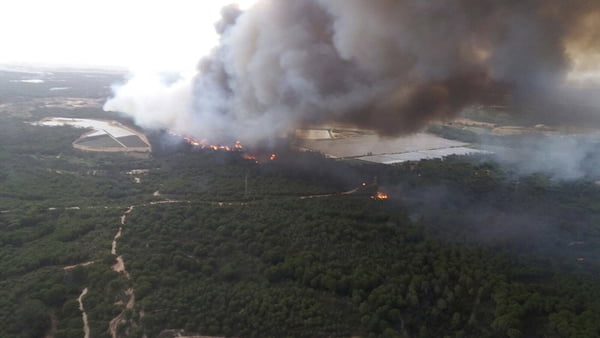 Incêndio florestal força evacuação de mil pessoas na Espanha e ameaça parque