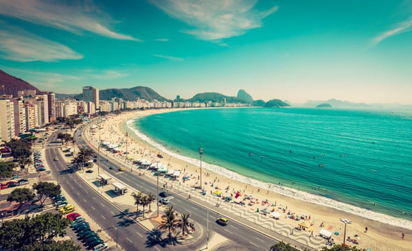Copacabana Beach and Sugar Loaf Mountain, Rio de Janeiro