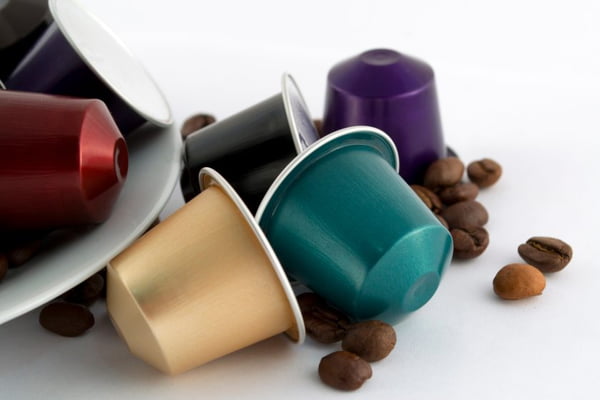 Coffe capsules and coffee beans