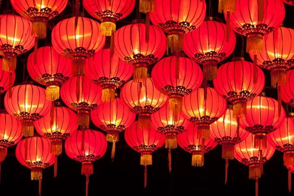 lanternas Ano Novo Chinês