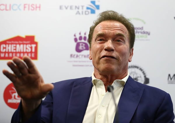 Arnold Schwarzenegger Arrives For Arnold Sports Festival Australia