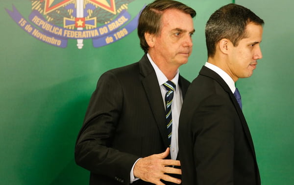 Presidente Jair Bolsonaro recebe Juan Guaidó, autodeclarado presidente interino da Venezuela. Brasília(DF), 28/02/2019