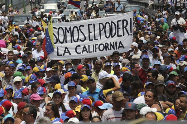 Demonstrations in Caracas