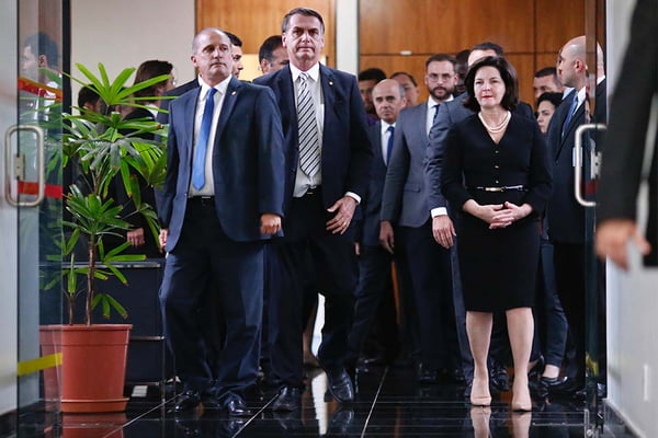 Procuradoria Geral da República. Onyx Dornelles Lorenzoni, Jair Bolsonaro e Procuradora Raquel Dodge – Bolsonaro