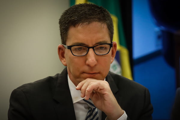 Glenn Greenwald na audiência pública. Brasília(DF), 25/06/2019