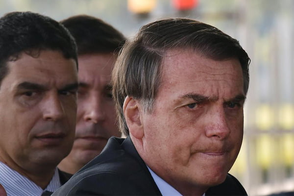 Presidente Jair Bolsonaro no palacio da Alvorada