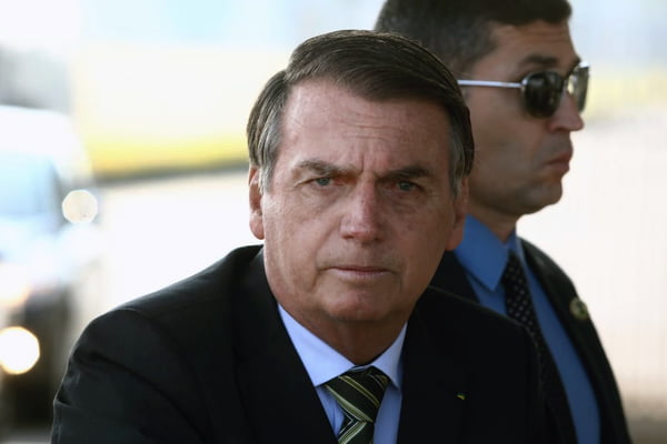 Presidente Jair Bolsonaro no palacio da Alvorada