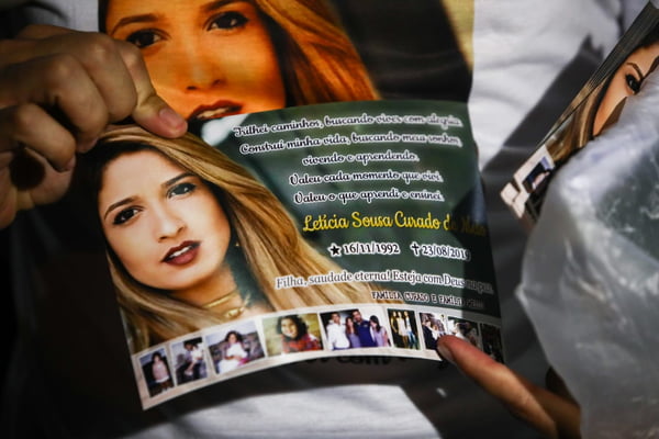 Missa em homenagem a Letícia Curado, assassinada por maníaco