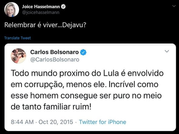 Joice aproveita caso Queiroz e tripudia da família Bolsonaro