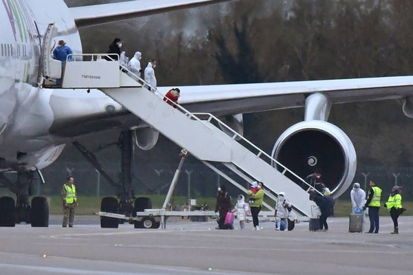 Brits Evacuated From Coronavirus-hit Wuhan Arrive In The UK