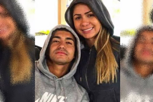 Dudu do Palmeiras posa com a ex-mulher