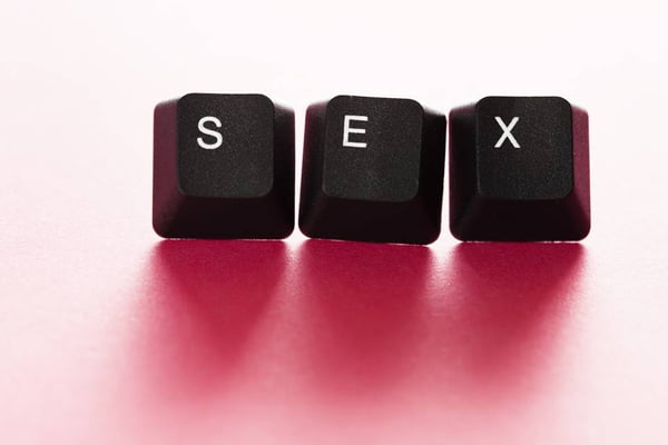 Teclas formando a palavra sex