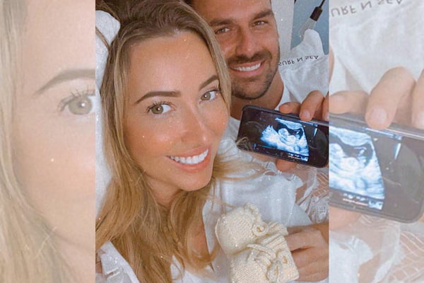 No Instagram, Eduardo Bolsonaro e a esposa, Helóisa, anunciam bebê
