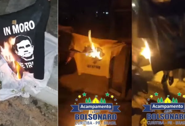 Camisas do Sergio Moro foram queimadas