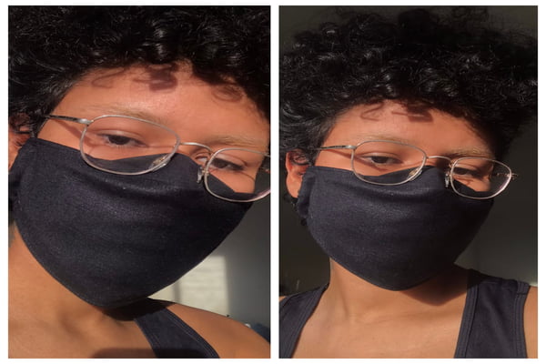 Dona de casa cria modelo de máscara que não embaça as lentes do óculos