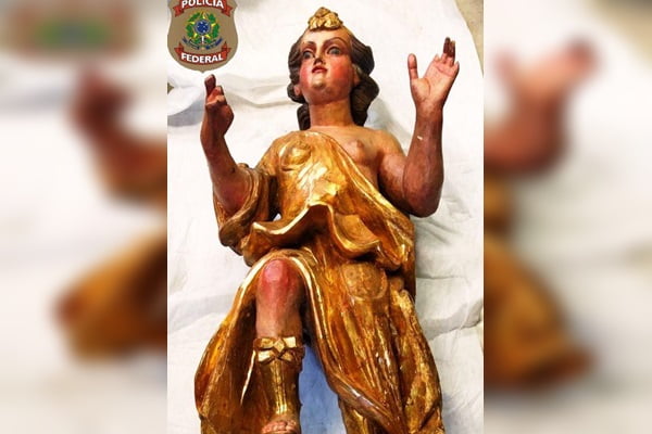 Polícia Federal recupera escultura tombada que foi furtada de igreja