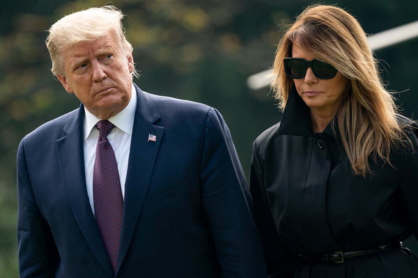 Donald Trump and first lady Melania