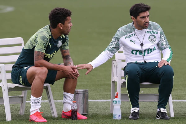 Abel Ferreira e Marcos Rocha Palmeiras