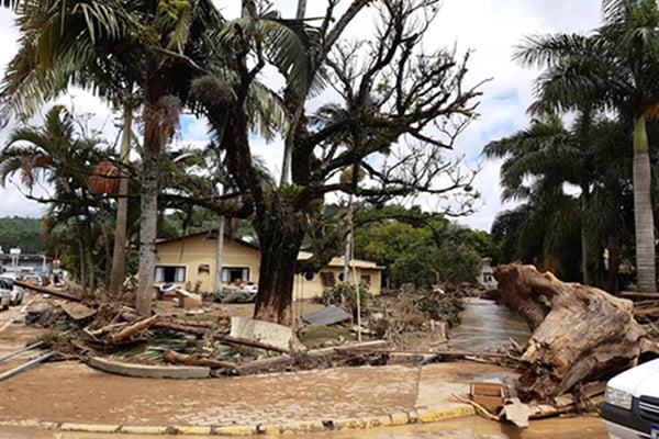 SC reconhece estado de calamidade em três municípios devido às chuvas