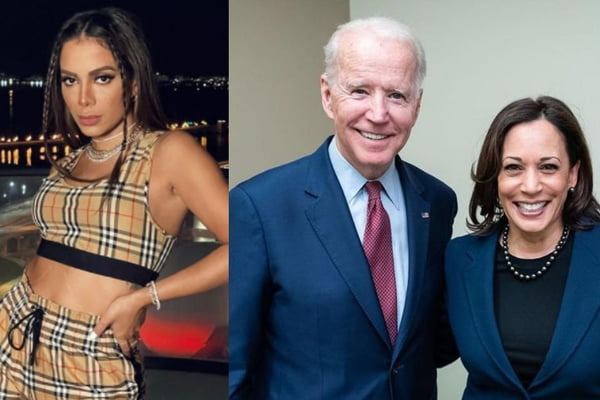 Anitta, Joe Biden e Kamala Harris