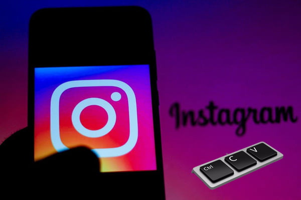 In this photo illustration the Instagram logo is seen