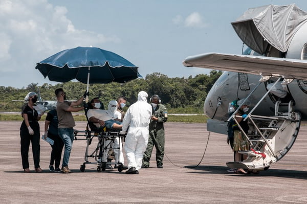 Transferência aérea de paciente em Manaus