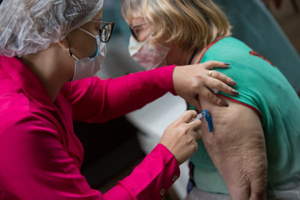 Vacinação na UBS 5 em Ceilândia
