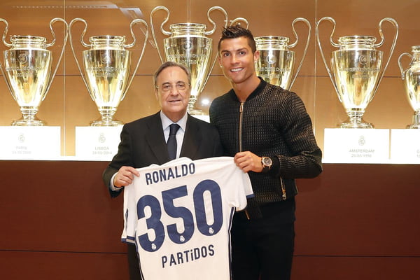 Cristiano Ronaldo e Florentino Pérez