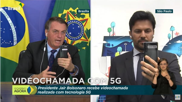 Bolsonaro e Fábio Faria