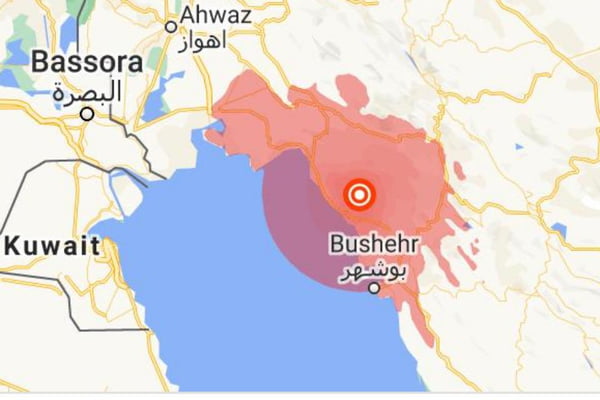 Terremoto atinge sul do Irã