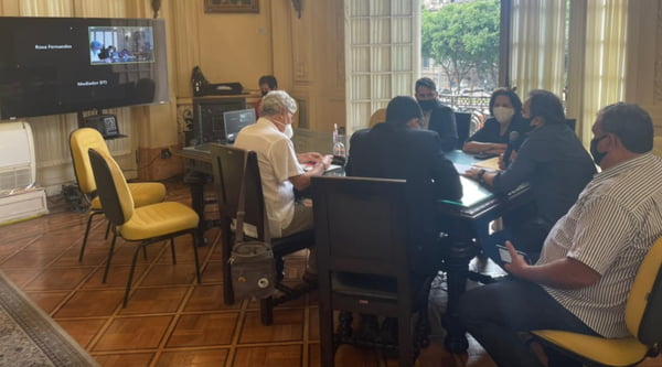 Conselho de Ética da Câmara dos Vereadores do Rio em reunião para decidir sobre cassação de Jairinho