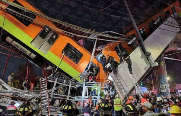Acidente no metrô da Cidade do México