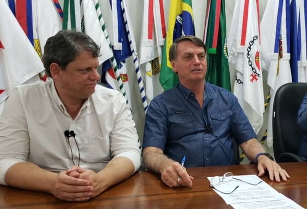 Bolsonaro e ministro da Infraestrutura