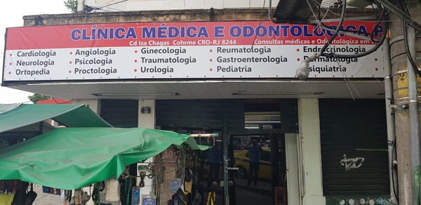 Clínica onde os dois médicos foram presos, no Rio