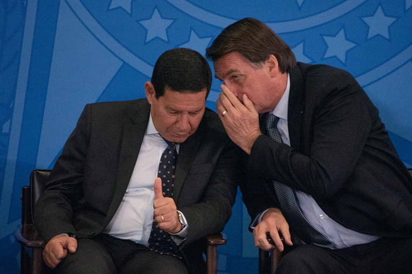 o presidente Jair Bolsonaro (PSL) e Vice Hamilton Mourao